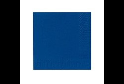 Serviettes Duni 24x24 - 2 plis - Bleu Foncé - 300 pcs